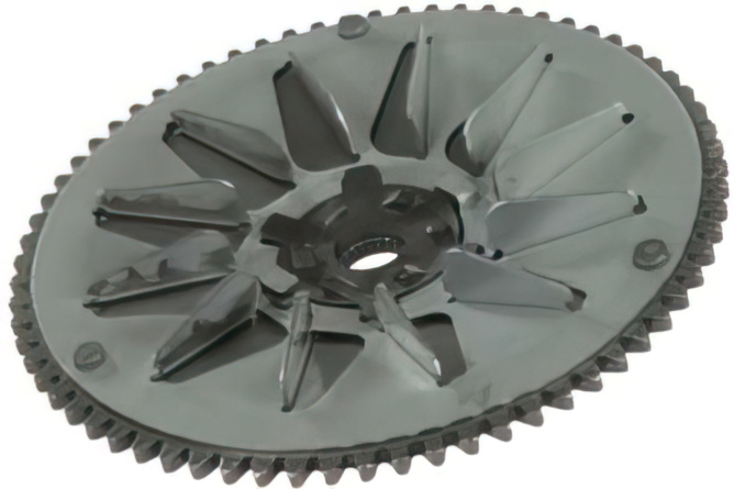 CVT pulley fan wheel incl. star washer Peugeot vertical