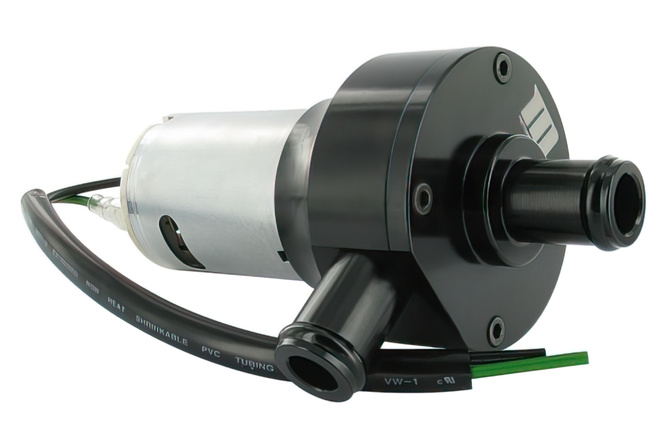 Elektrische Wasserpumpe Motoforce RACING universal 12V 15mm Anschluss Schwarz 