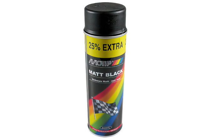Lackspray Motip Acryllack Schwarz Matt High Gloss black