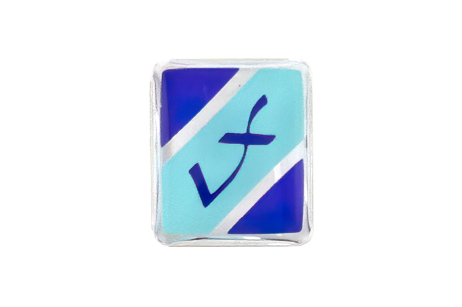 Emblem Kotflügel "LX" (zum Kleben) Vespa LX 50 - 150cc blau 