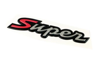 Logo Emblema Sticker Super 110x20mm Vespa GTS/GTS Super 125300cc