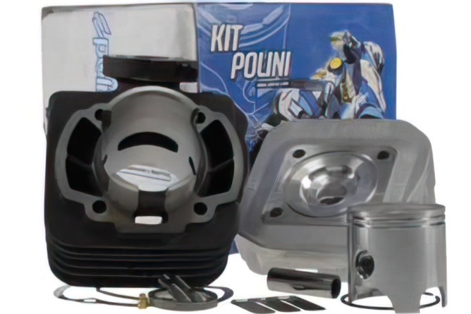 Cylindre culasse Polini 70cc "Sport" fonte Honda Dio SP / Dio ZX / Kymco CX 2Temps AC 