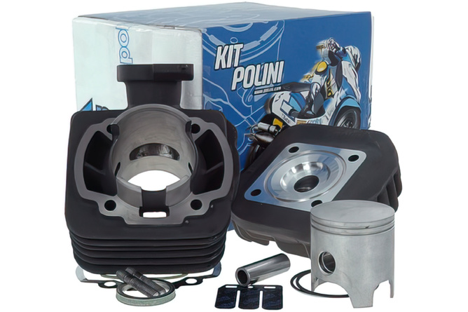 Cylindre culasse Polini 70cc “Corsa” Fonte Peugeot Speedfight / Trekker 