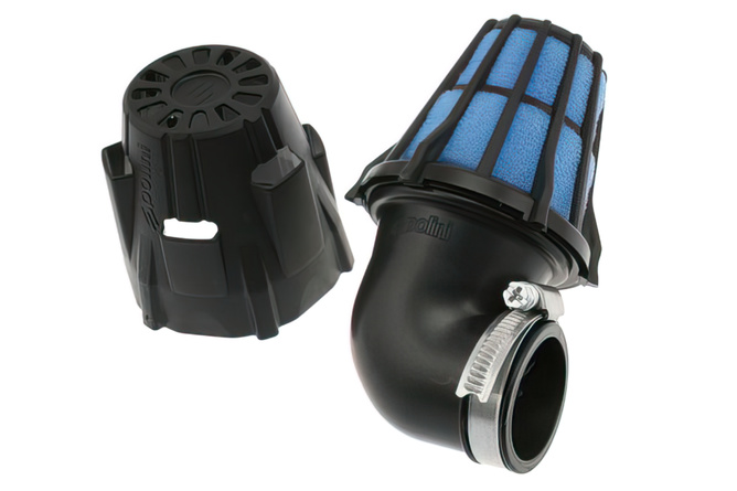 Air Filter Air Box Polini black 90° angle d.37mm L.135mm