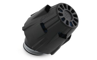 Luftfilter Polini Air Box, gebogen, 45°, schwarz, 37mm, schwarz