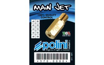 Kit gicleur principal Polini 40 &agrave; 58 pour carbu PWK et Polini CP