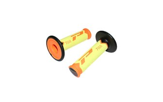 Poignées ProGrip 788 triple densité orange fluo / noir / jaune fluo