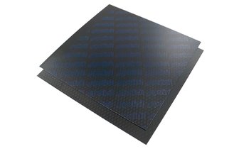 Lámina de Carbono Polini 110x110mm 0.30mm Recortable Azul