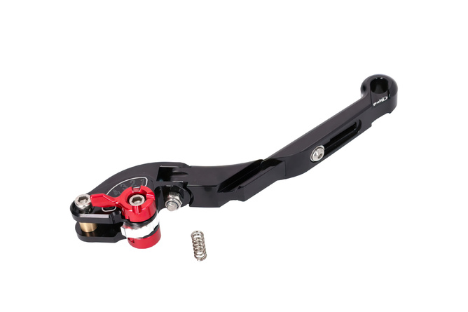 Brake Lever front Puig 2.0 adjustable folding extendable black / red