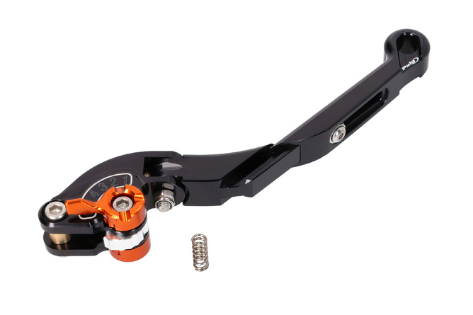Brake Lever front Puig 2.0 adjustable folding extendable black / orange