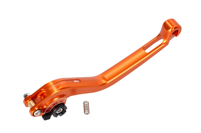 Brake Lever front Puig 2.0 adjustable orange / black