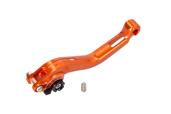 Brake Lever front Puig 2.0 adjustable short orange / black