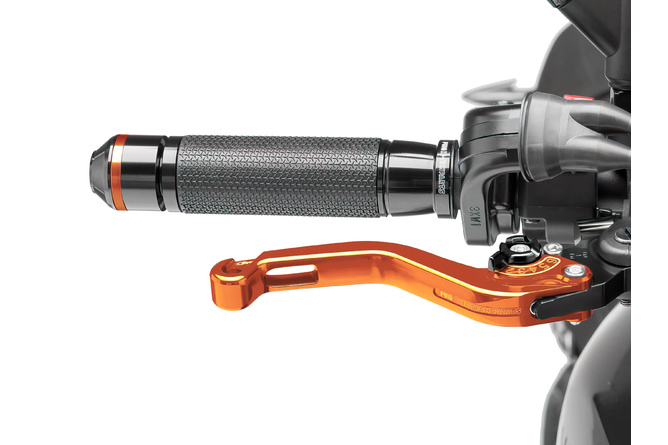 Brake Lever front Puig 2.0 adjustable short orange / black