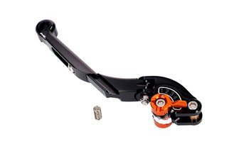 Brake / Clutch Lever rear Puig 2.0 adjustable folding extendable black / orange