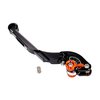 Brake / Clutch Lever rear Puig 2.0 adjustable folding extendable black / orange