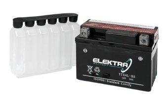 Batería RMS YTX4L-BS, estándar, 3Ah, sin mantenimiento (suministrada con paquete de ácido)