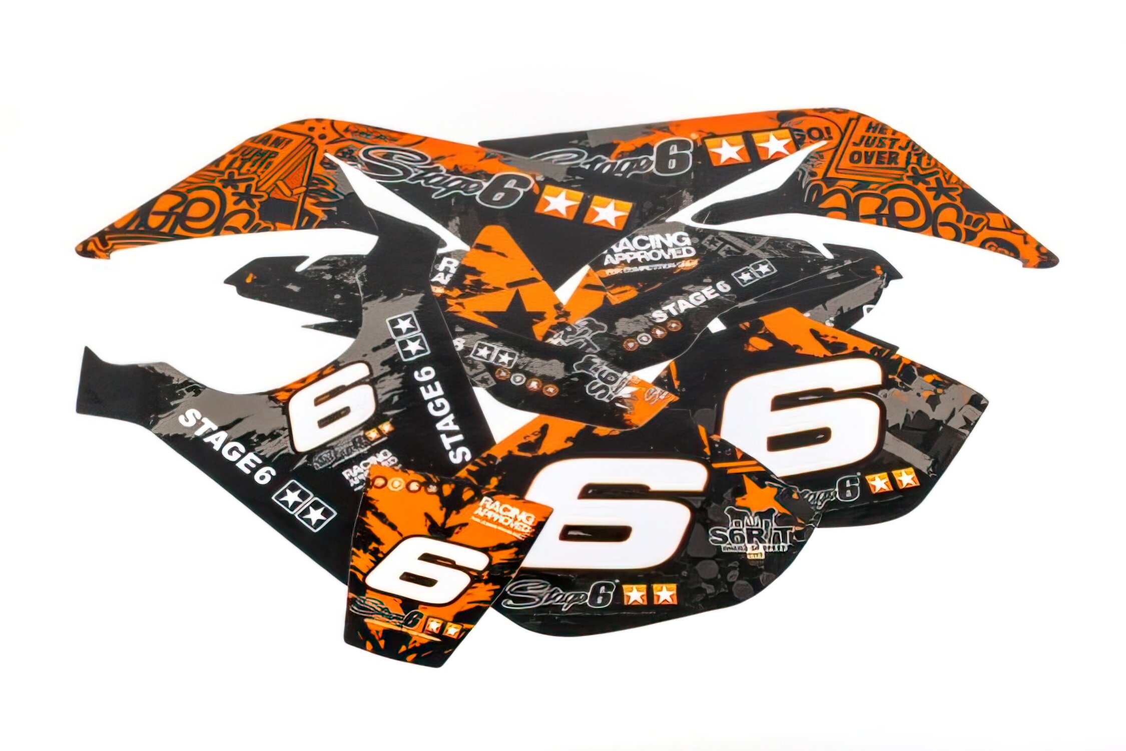 Adesivi motocross STAGE6 S6-058801/BK 