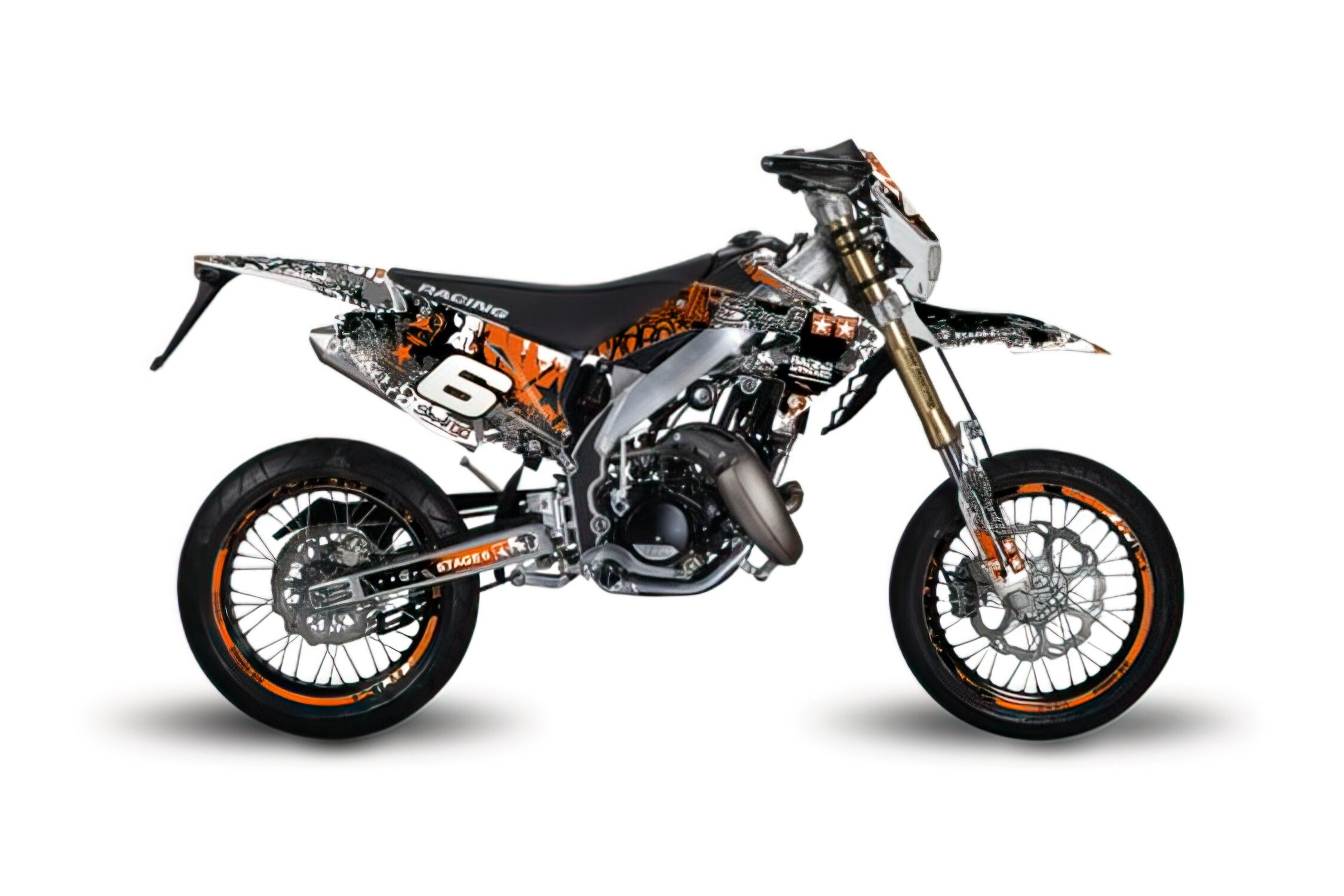 10 adesivi per mozzi // Logo KTM + kit grafico motocross Your
