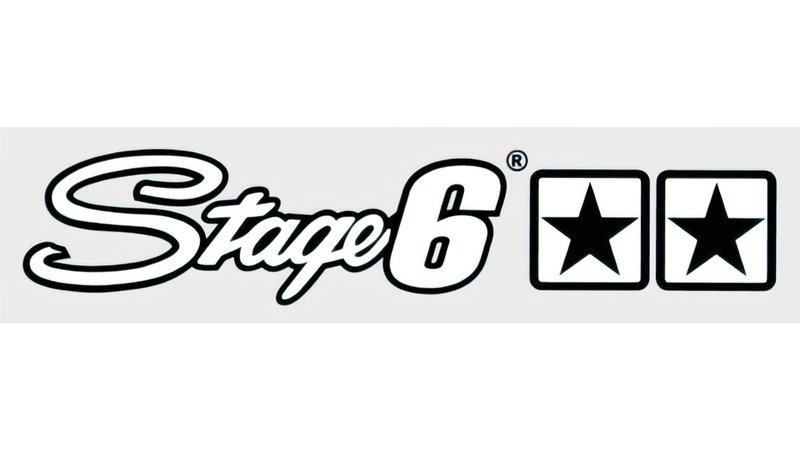 Sticker Stage6 logo 25x4.5cm white