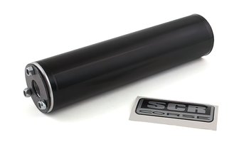 Silenciador SCR Corse 60x240mm Aluminio Negro