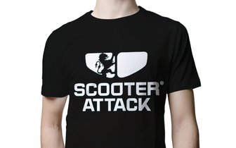T-Shirt Scooter-Attack schwarz