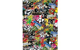 Aufkleber Bogen Sticker Bomb 25 x 35cm