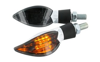 Frecce LED universali con LED Black-Line bianco