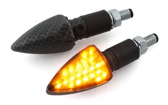 Blinker LED Black Line real carbon-look mit CE Prüfzeichen