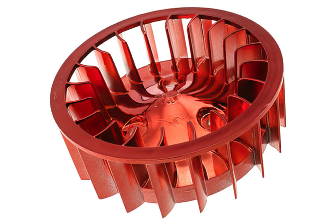 Turbine STR8 Oversize MBK Ovetto / Neo's rouge anodisé 