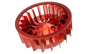 Oversize Cooling Fan STR8 Minarelli horizontal AC red