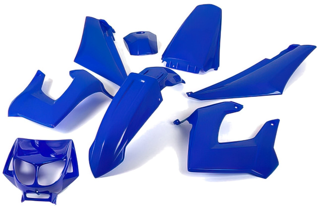 Kit carénage 8 pièces Bleu Derbi X-treme avant 2011 