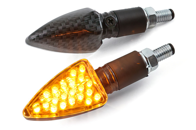 Blinker LED Demon 2 carbon look mit CE Prüfzeichen 