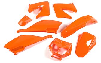 Verkleidungskit 8 Teile orange Derbi X-treme bis 2011