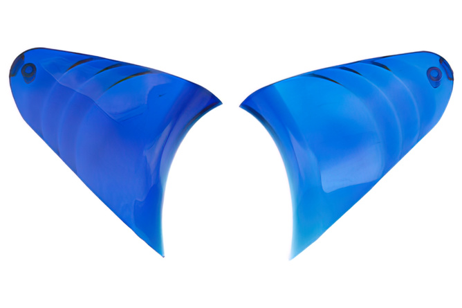 Cabochons de clignotant Masque optique Futura STR8  MBK Nitro / Aerox bleu transparent (paire) 