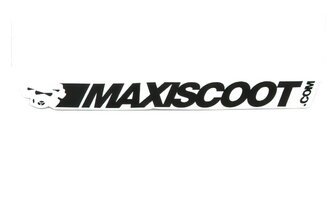 Aufkleber Maxiscoot schwarz / weiß 120x14mm