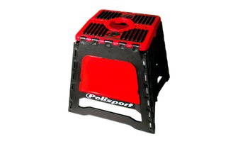 Support de stand moto Polisport pliable Rouge charge maxi 250kg