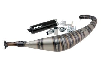 Auspuff VOCA Rookie 50 / 70cc, Minarelli AM6, Endschalld&auml;mpfer schwarz