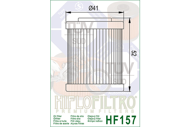 Filtro de Aceite Hiflofiltro HF157