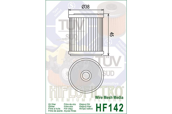 Ölfilter Hiflofiltro HF142