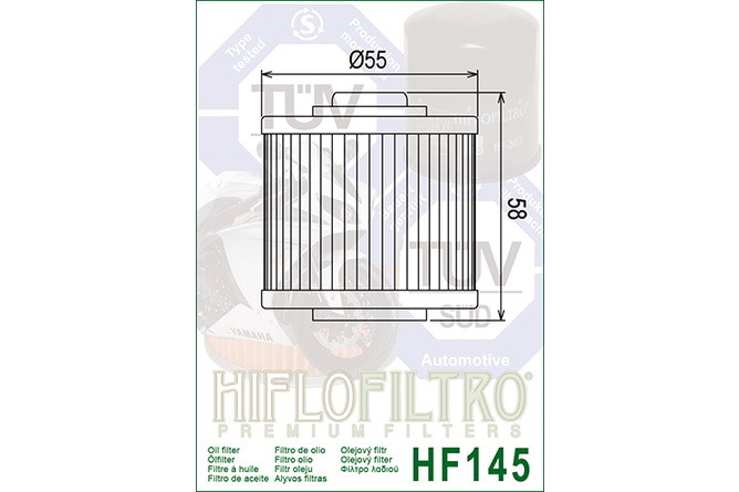 Oil Filter Hiflofiltro HF145