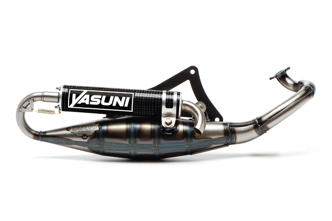 Exhaust Yasuni 'R' Black Edition carbon look Derbi Hunter / Paddock / Atlantis / Peugeot Ludix AC