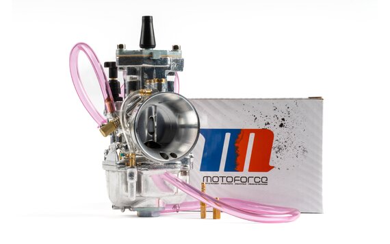 Carburateur type PWK MotoForce Racing Chromé de 28 à 34 mm