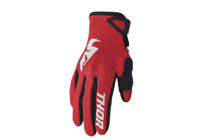 MX Gloves Thor Sector Youth red / white