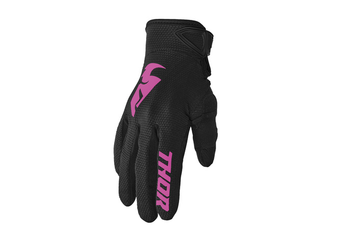 MX Gloves Thor Sector Ladies black / pink