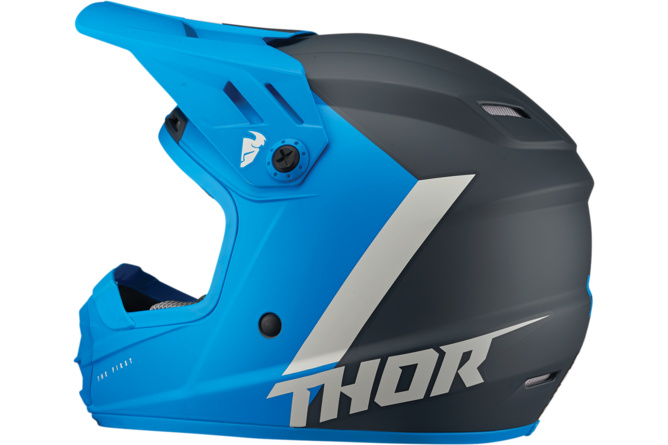 Casco Motocross Thor Sector Niño Azul / Gris claro
