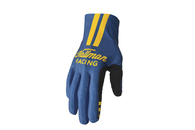 MX Gloves Hallman Mainstay Roosted yellow / navy blue