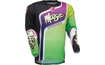 Maillot Moose Racing Sahara violet/vert 