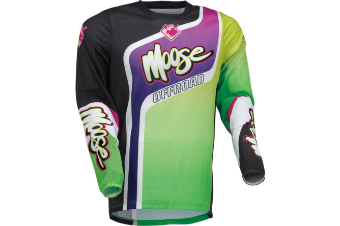 Camiseta MX Moose Racing Sahara Violeta/Verde