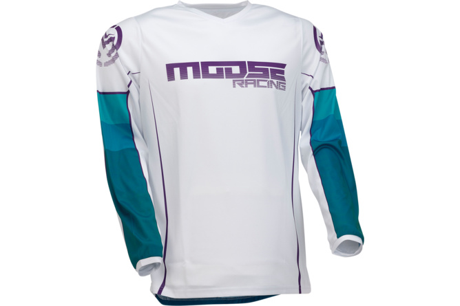 MX Jersey Moose Racing Qualifier blau/weiss