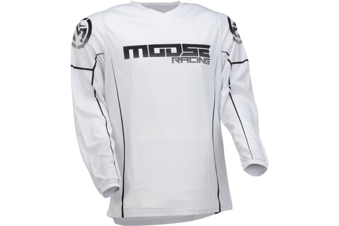Maglia cross Moose Racing Qualifier nero/bianco
